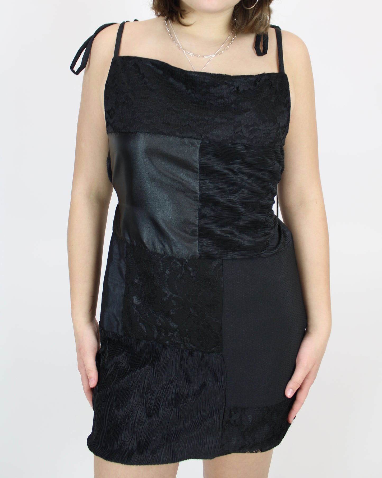Black Cat Slip Dress