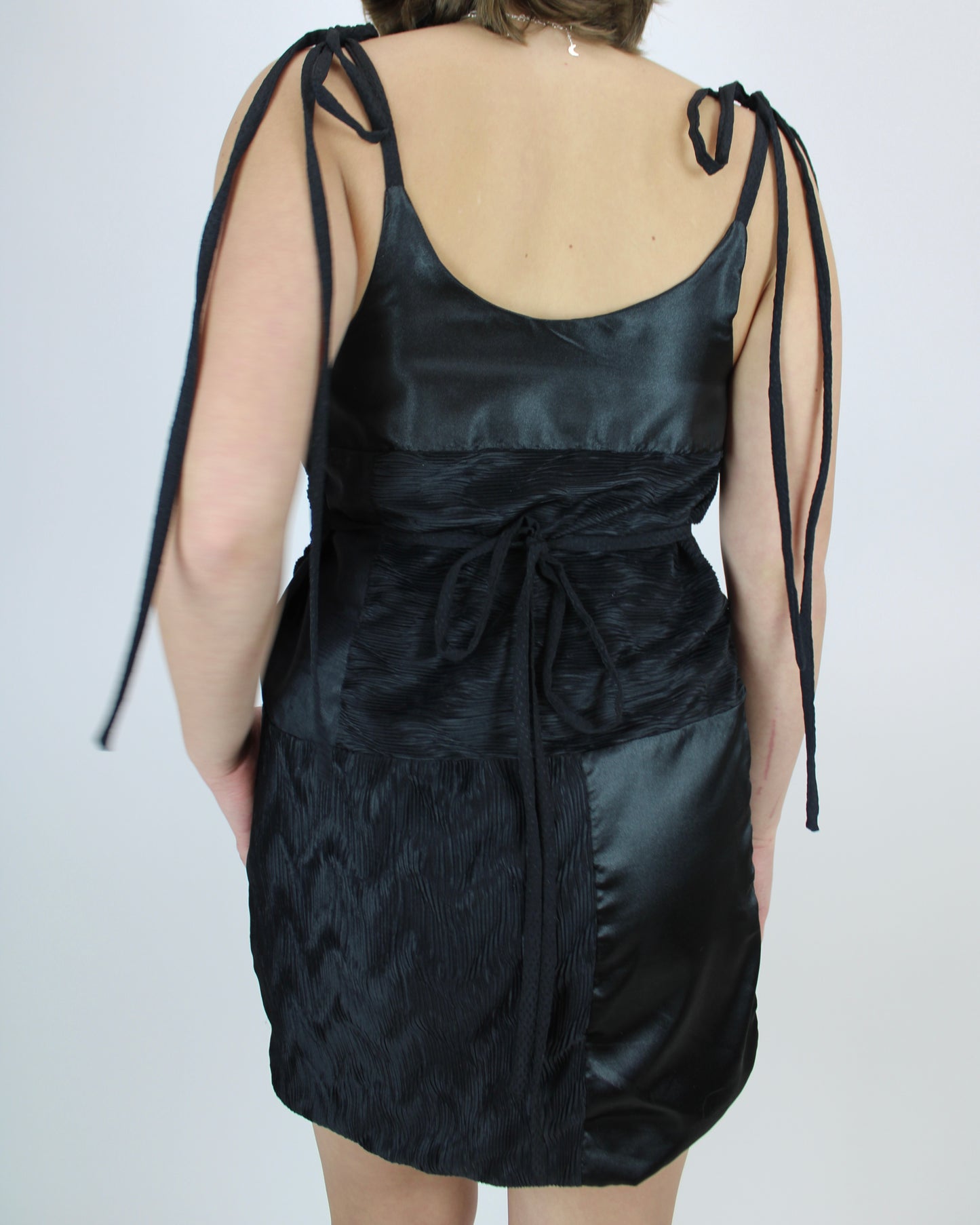 Black Cat Slip Dress