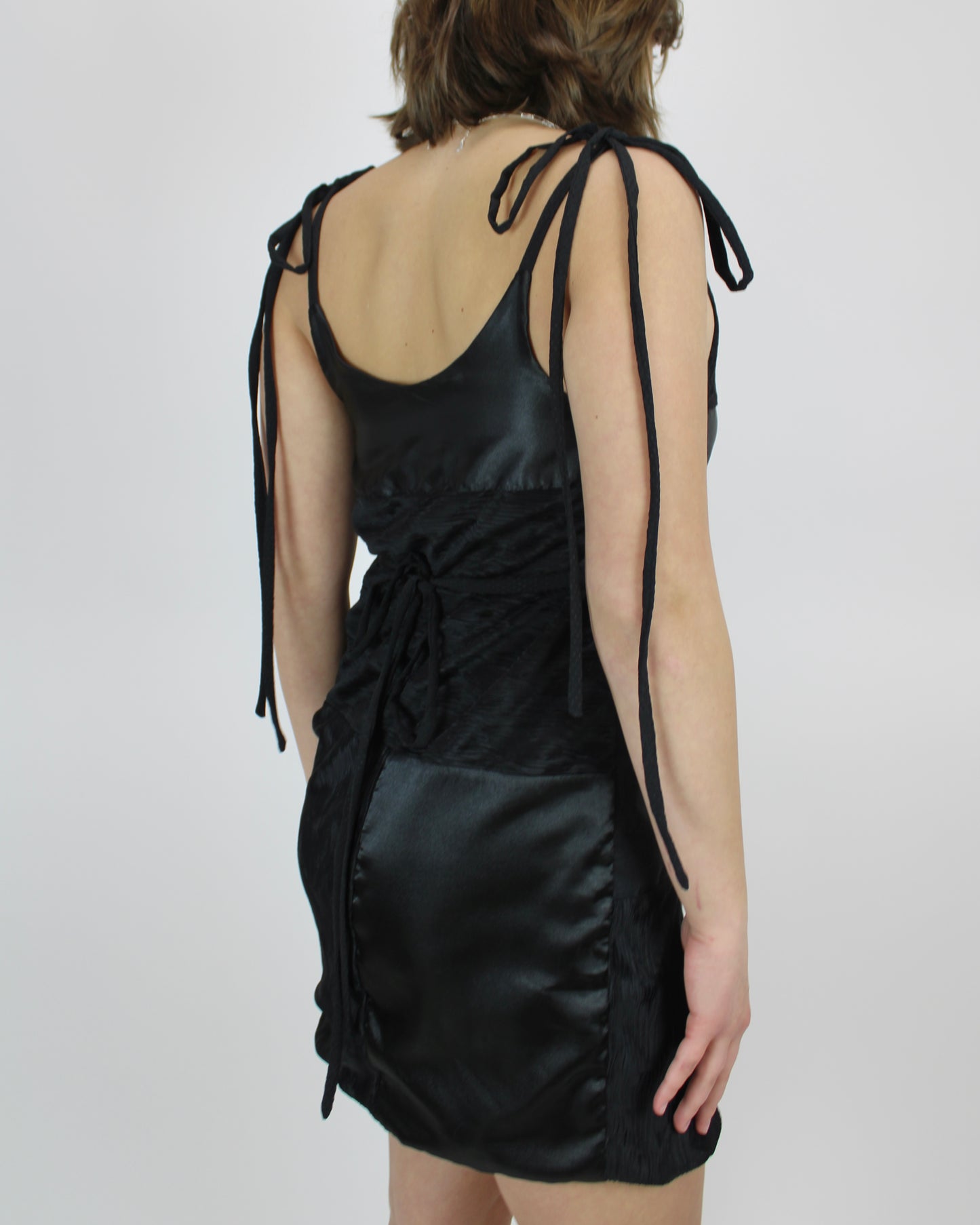 Black Cat Slip Dress