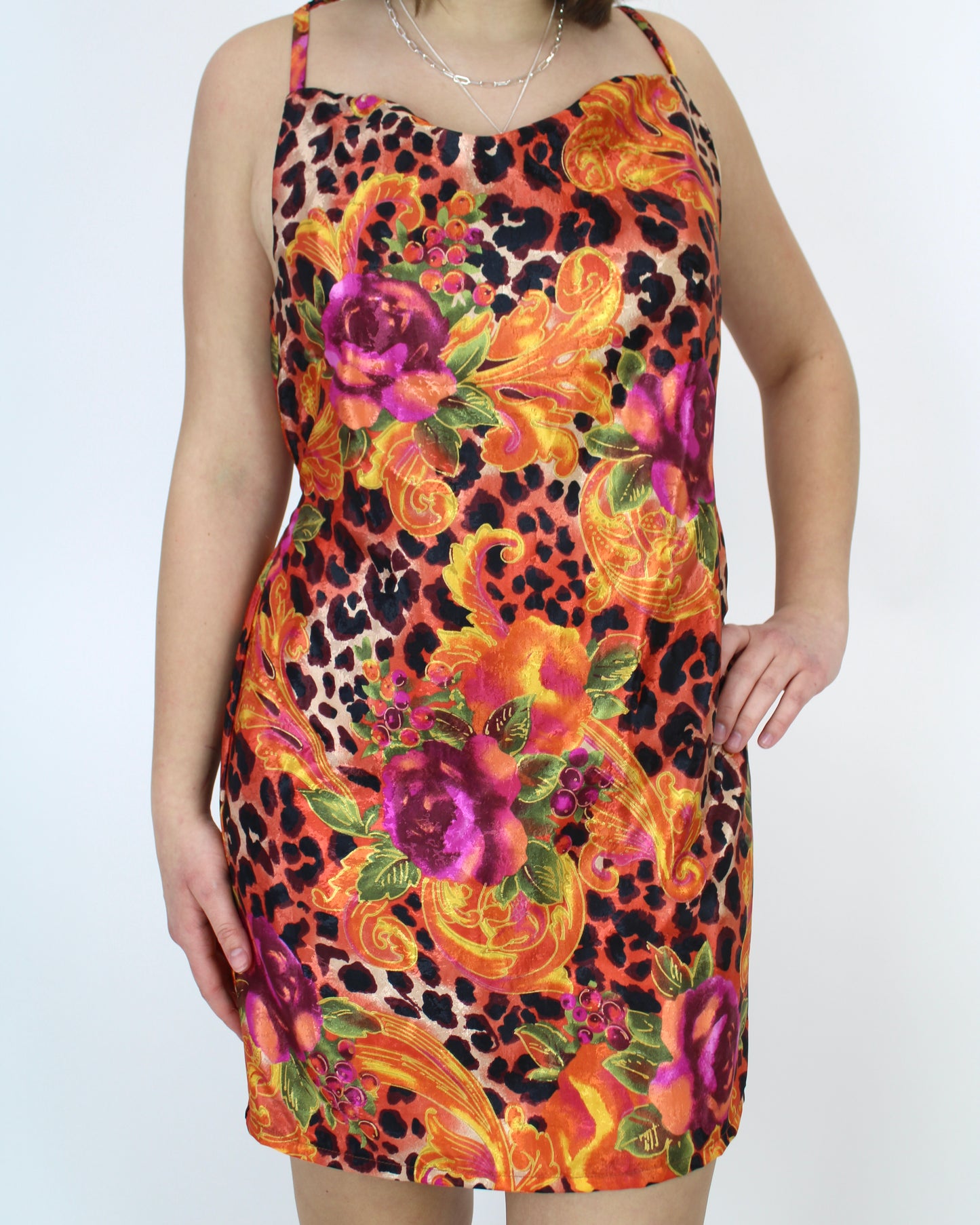 Amigas Cheetahs Slip Dress