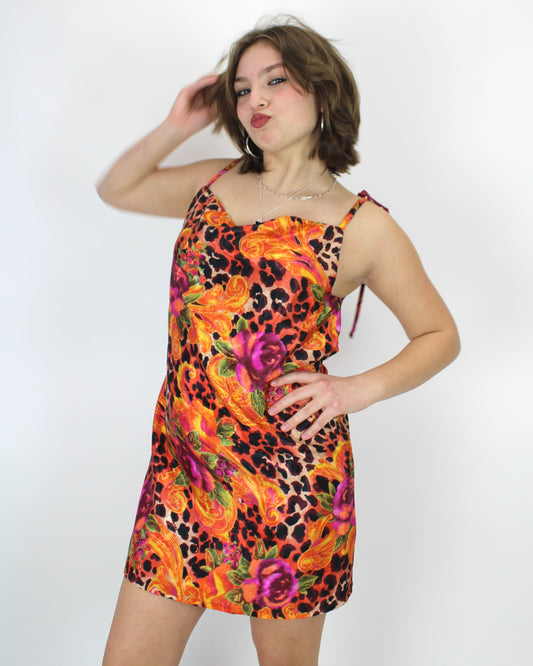 Amigas Cheetahs Slip Dress