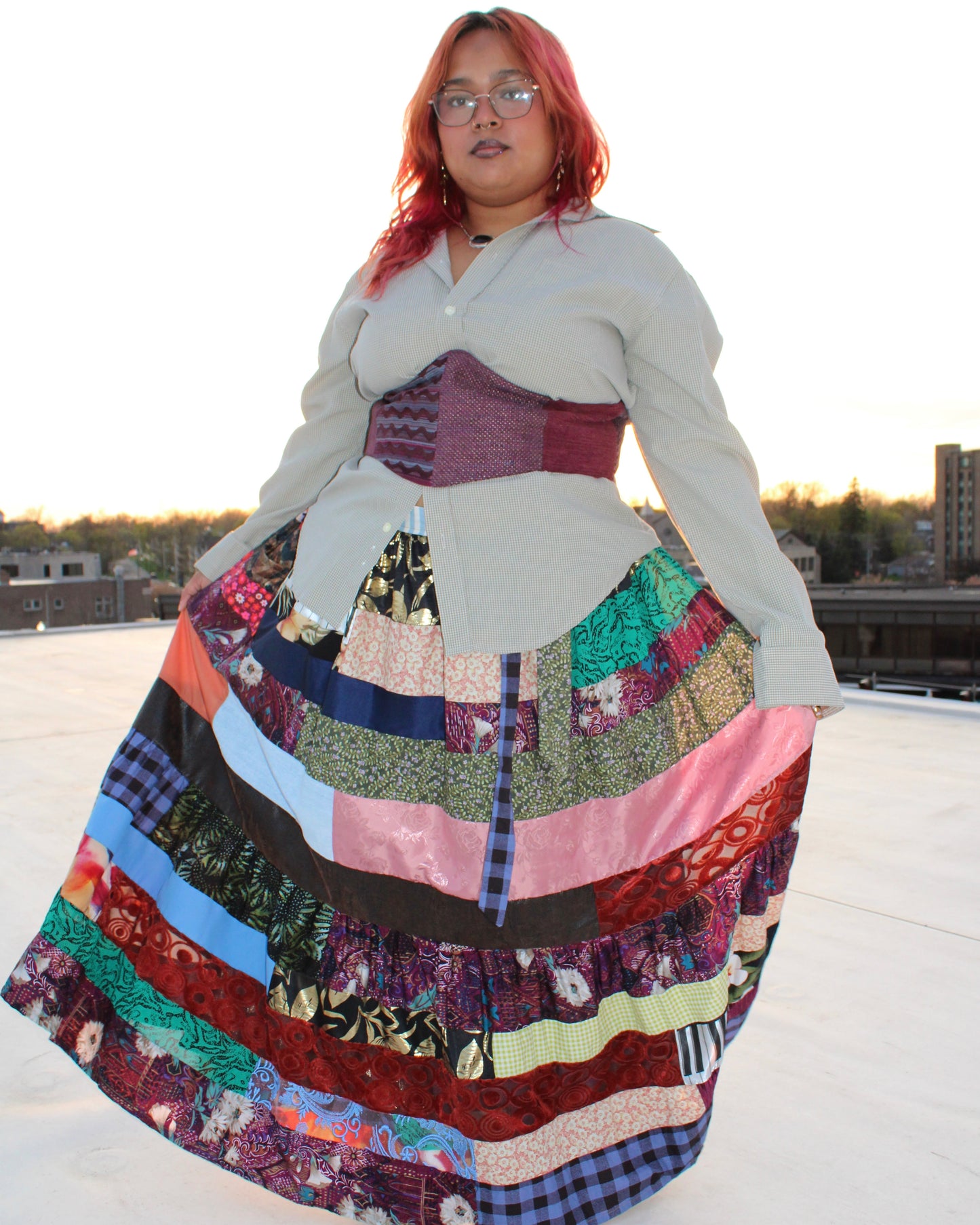 Plum Corset Belt