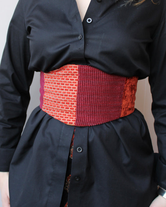 Raspberry Corset Belt