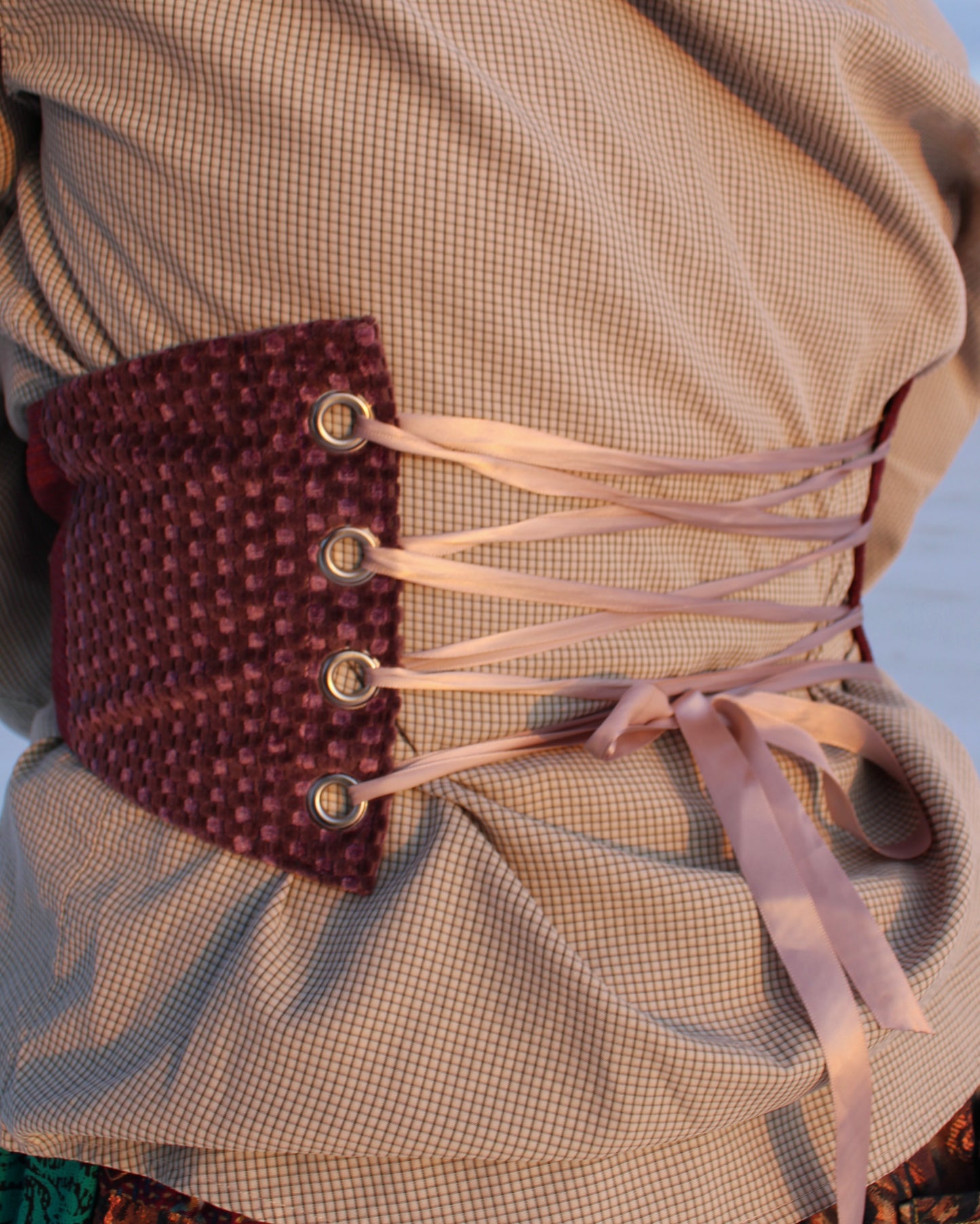 Plum Corset Belt