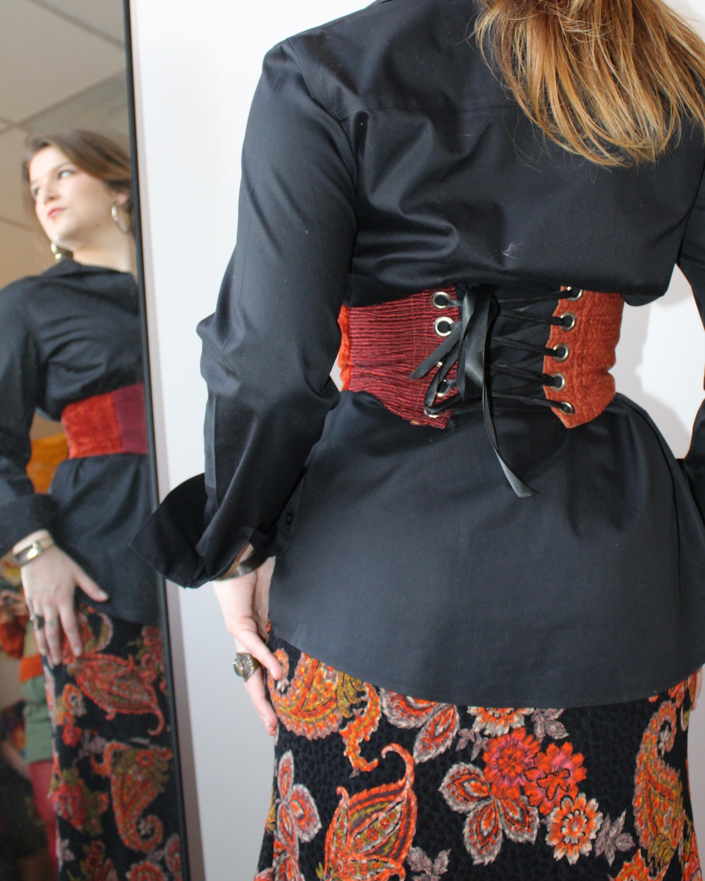 Raspberry Corset Belt
