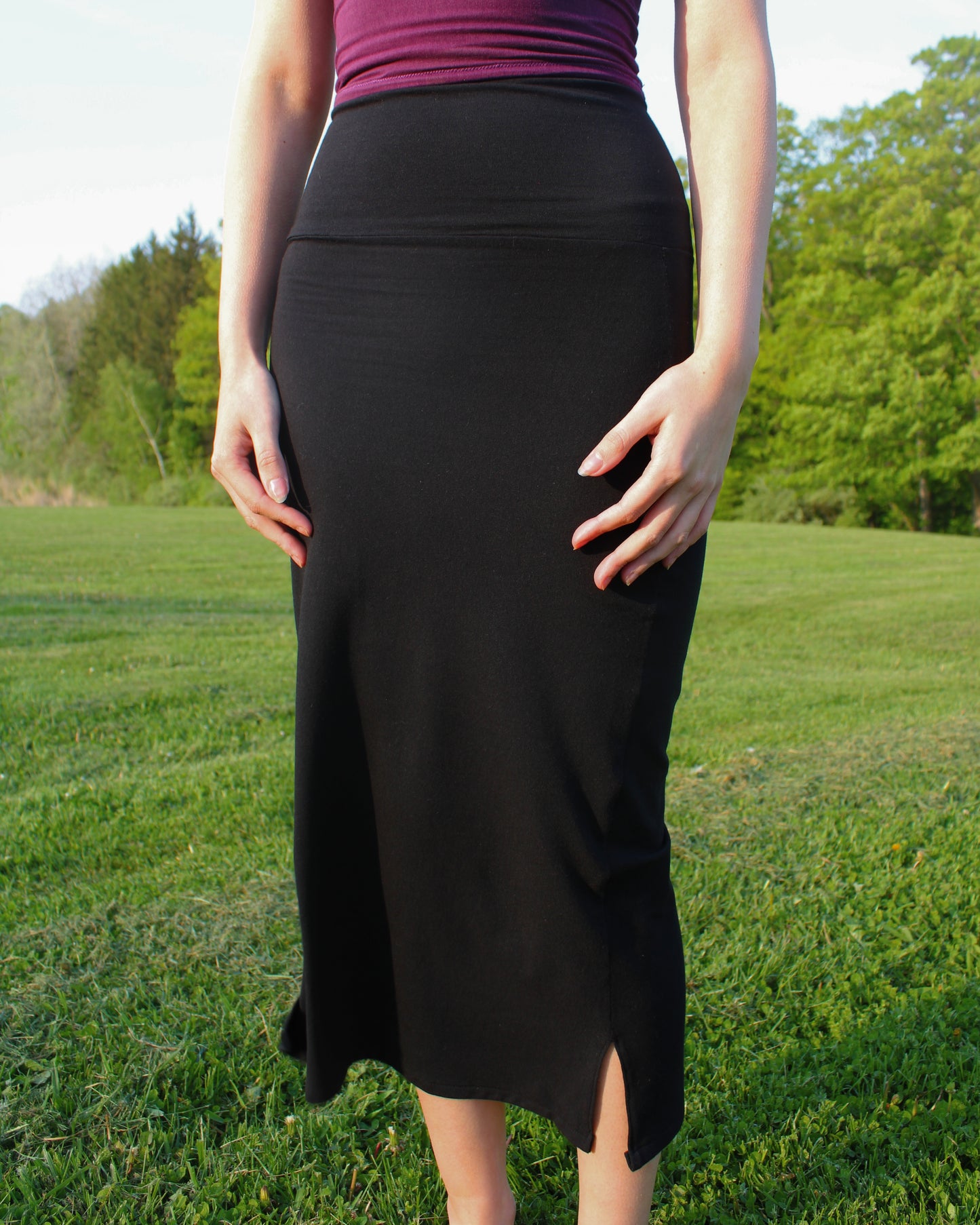 XS Salamander Skirt in Obsidian