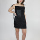 Black Cat Slip Dress
